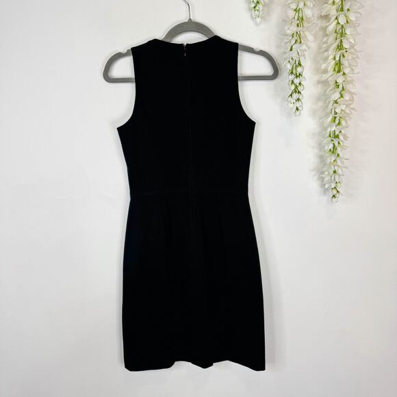 THEORY Jinxil K lamb leather suede mini dress bodycon classic 3079 - Picture 6 of 12